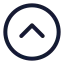 Circlechevronup icon with stroke standard style