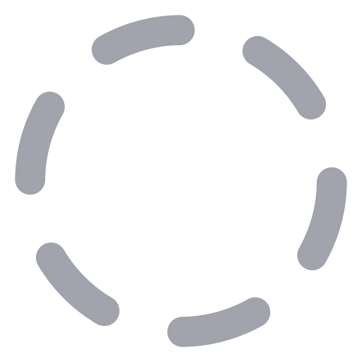 Circle Dashed Icon in Bulk Rounded style