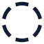 Circledashed icon with solid sharp style