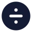 Circledivide icon with solid rounded style