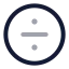 Circledivide icon with twotone rounded style
