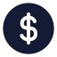 Circledollarsign icon with solid rounded style