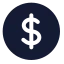 Circledollarsign icon with solid standard style