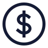 Circle Dollar Sign icon preview