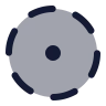 Circle Dot Dashed icon preview