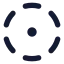 Circledotdashed icon with solid standard style