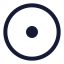 Circledot icon with stroke rounded style