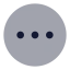 Circleellipsis icon with bulk rounded style