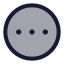 Circleellipsis icon with duotone standard style