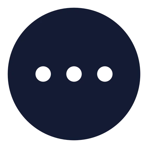 Circle Ellipsis Icon in Solid Rounded style