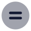 Circleequal icon with bulk rounded style