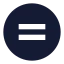 Circleequal icon with solid sharp style