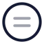 Circleequal icon with twotone rounded style