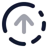 Circle Fading Arrow Up icon preview