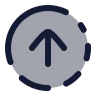 Circle Fading Arrow Up icon preview