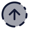 Circle Fading Arrow Up icon preview
