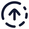 Circle Fading Arrow Up icon preview