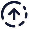 Circle Fading Arrow Up icon preview