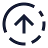 Circle Fading Arrow Up icon preview