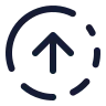 Circle Fading Arrow Up icon preview