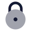 Circlelock icon with bulk rounded style