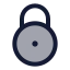 Circlelock icon with duotone standard style