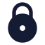 Circlelock icon with solid sharp style