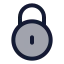 Circlelock icon with duotone standard style