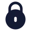 Circlelock icon with solid rounded style