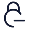 Circle Lock Minus 01 icon preview