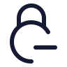 Circle Lock Minus 01 icon preview