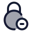 Circlelockminus icon with duotone standard style