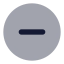 Circleminus icon with bulk rounded style