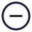 Circleminus icon with stroke sharp style