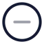 Circleminus icon with twotone rounded style