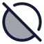 Circleoff icon with duotone standard style