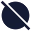 Circleoff icon with solid sharp style