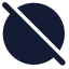 Circleoff icon with solid standard style