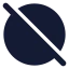 Circleoff icon with solid standard style