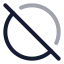 Circleoff icon with twotone rounded style