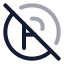 Circleparkingoff icon with twotone rounded style