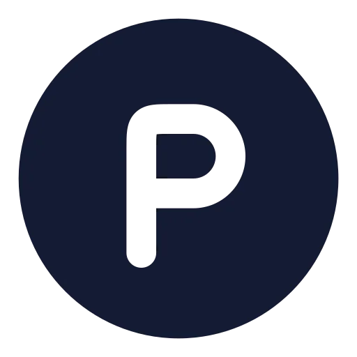 Circle Parking Icon in Solid Rounded style