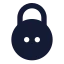 Circlepassword icon with solid standard style