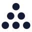 Circlepile icon with solid rounded style