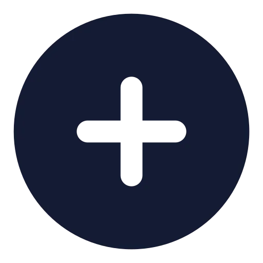 Circle Plus Icon in Solid Rounded style