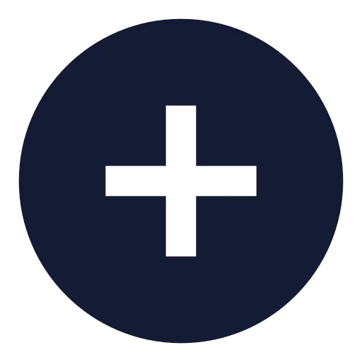 Circle Plus Icon in Solid Sharp style