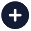 Circleplus icon with solid standard style