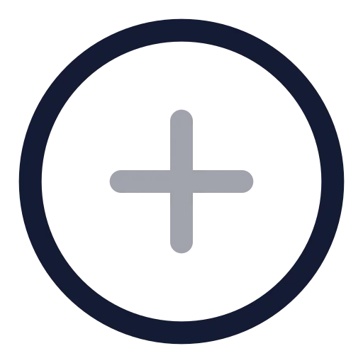 Circle Plus Icon in Twotone Rounded style