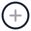 Circleplus icon with twotone rounded style