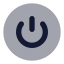 Circlepower icon with bulk rounded style